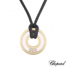 Chopard Yellow Gold Happy Diamonds Pendant
